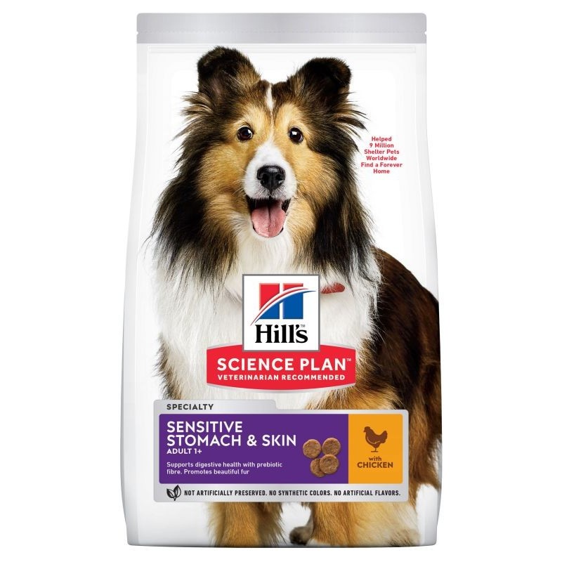 HILL'S SP ADULT SENSITIVE STOMACH & SKIN CON POLLO KG. 12