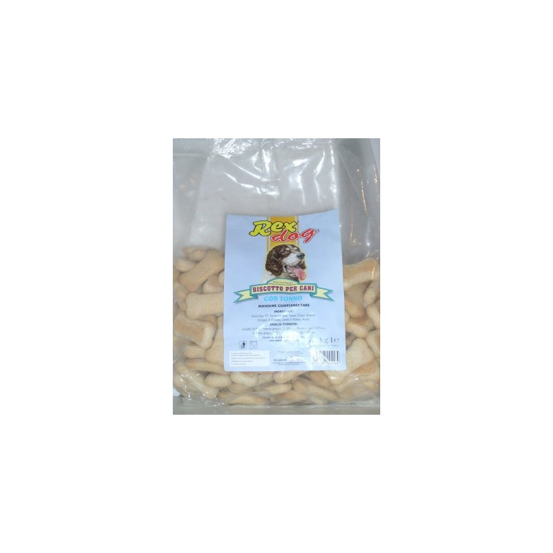 REX BISCOTTI PER CANI TONNO KG.1