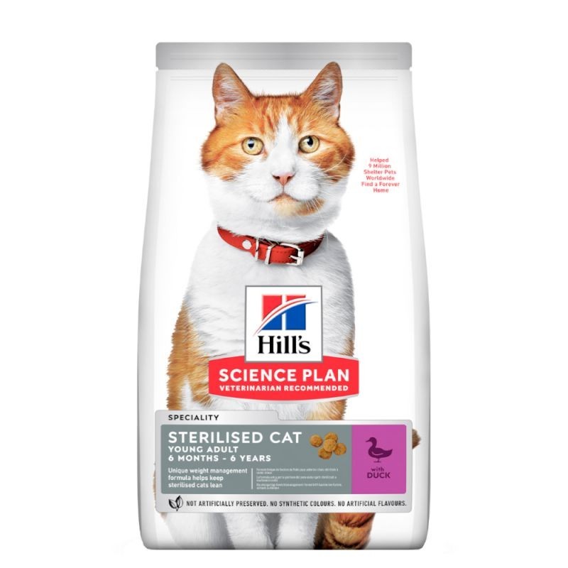 HILL'S SCIENCE PLAN STERILISED CAT ADULT ALIMENTO PER GATTI CON ANATRA KG. 1,5