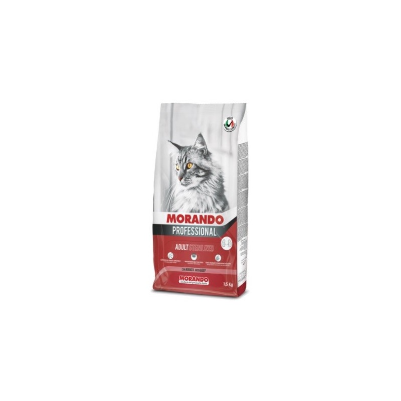 MORANDO CROCC. GATTO STERILIZED MANZO KG. 1,5