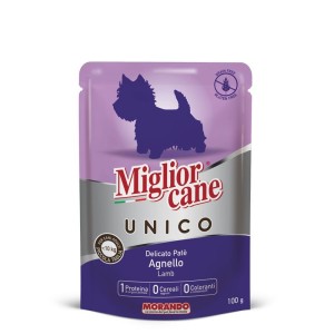 MIGLIOR CANE UNICO BUSTA GR. 100 AGNELLO