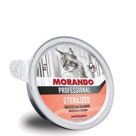 MORANDO CAT STERILIZED MOUSSE SALMONE GR. 85
