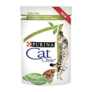 PURINA CAT CHOW BUSTA STERILISED AGNELLO E FAGIOLINI GR. 85