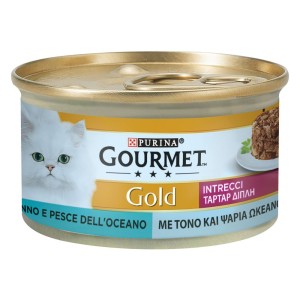 GOURMET GOLD INTRECCI DI GUSTO TONNO E PESCE OCEANO GR. 85