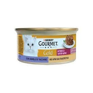 GOURMET GOLD INTRECCI DI GUSTO TACCHINO E AGNELLO GR. 85