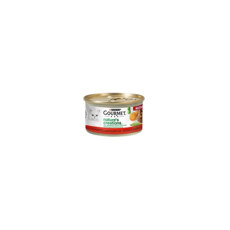GOURMET NATURE'S C. 85GR MANZO PISELLI E CAROTE