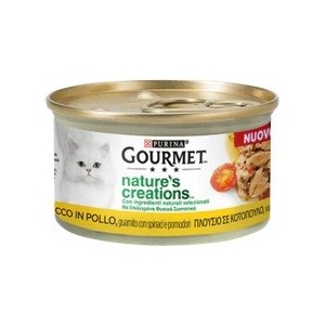 GOURMET NATURE'S C. 85GR POLLO SPINACI E POMODORI