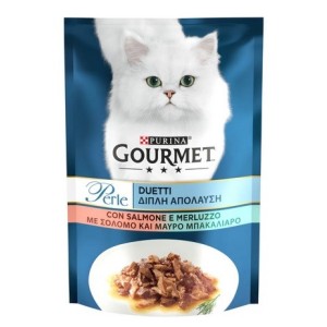 GOURMET PERLE DUETTI SALMONE MERLUZZO