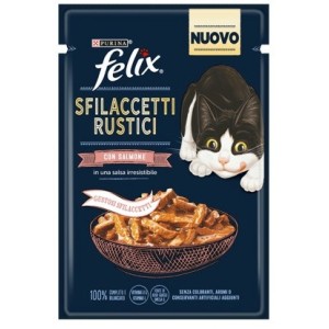 FELIX BUSTA 80 GR SFILACCETTI RUSTICI SALMONE