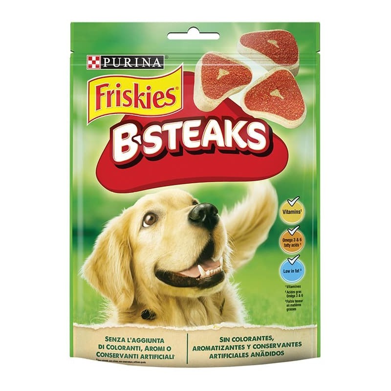 FRISKIES SNACK B- STEAKS GR 150