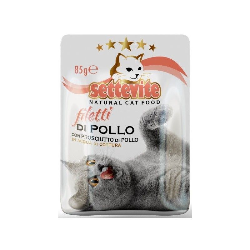 SETTEVITE BUSTA GR. 85 FILETTI DI POLLO CON PROSCIUTTO DI POLLO