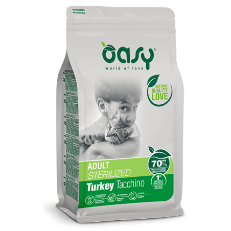 OASY CAT ADULT STERILIZED TACCHINO KG. 1,5