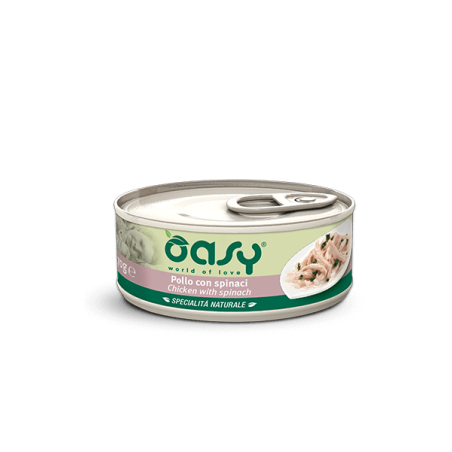 OASY CAT POLLO C/SPINACI GR. 150