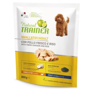 TRAINER NATURAL ADULT SMALL&TOY CON POLLO FRESCO E RISO GR.800