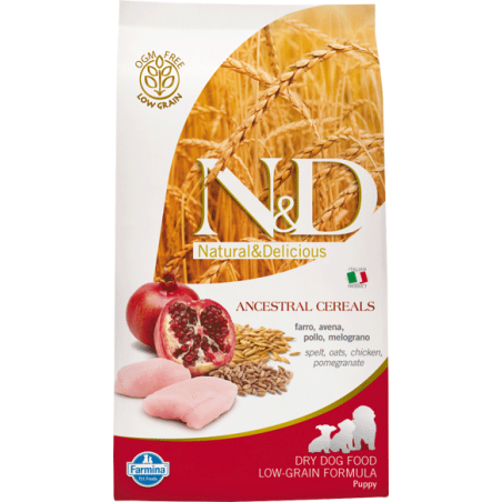 FARMINA N&D ANCESTRAL LOW GRAIN PUPPY MINI POLLO E MELOGRANO KG. 2,5