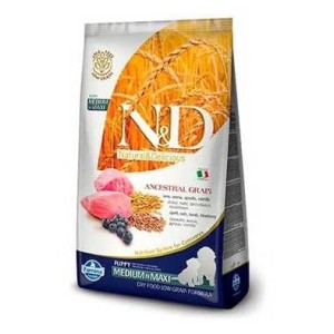 FARMINA N&D ANCESTRAL LOW GRAIN PUPPY MEDIUM/MAXI  AGNELLO E MIRTILLO KG. 2,5