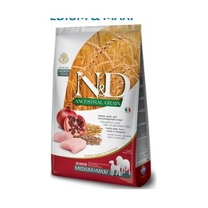 FARMINA N&D ANCESTRAL LOW GRAIN SENIOR MEDIUM/MAXI POLLO E MELOGRANO KG. 2,5