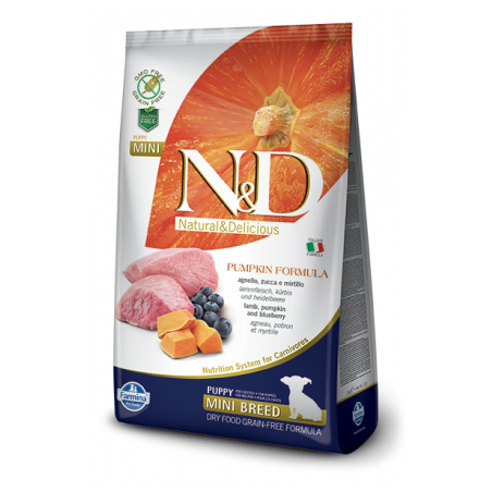N&D PUMPKIN PUPPY MINI AGNELLO E MIRTILLO KG. 2,5