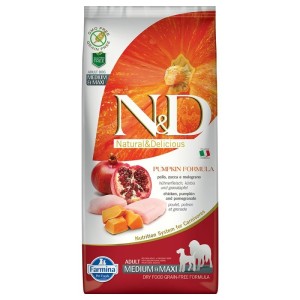 N&D PUMPKIN ADULT MEDIUM/MAXI POLLO E MELOGRANO 2.5 KG