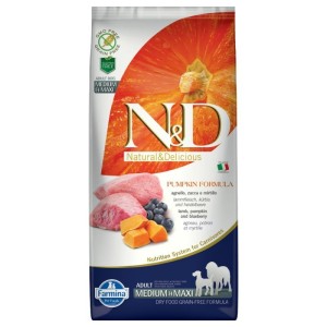 N&D PUMPKIN ADULT MEDIUM/MAXI AGNELLO E MIRTILLO 2.5 KG