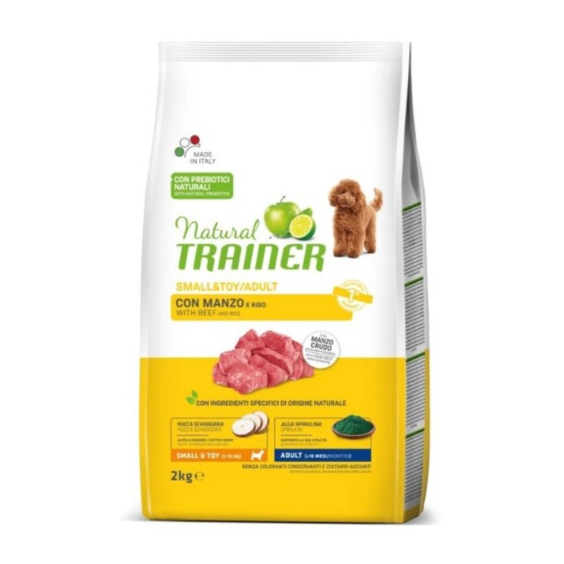 TRAINER NATURAL ADULT SMALL&TOY CON MANZO E RISO KG.2