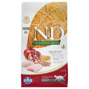 FARMINA N&D CAT ANCESTRAL GRAIN  ADULT POLLO MELOGRANO KG. 1,5