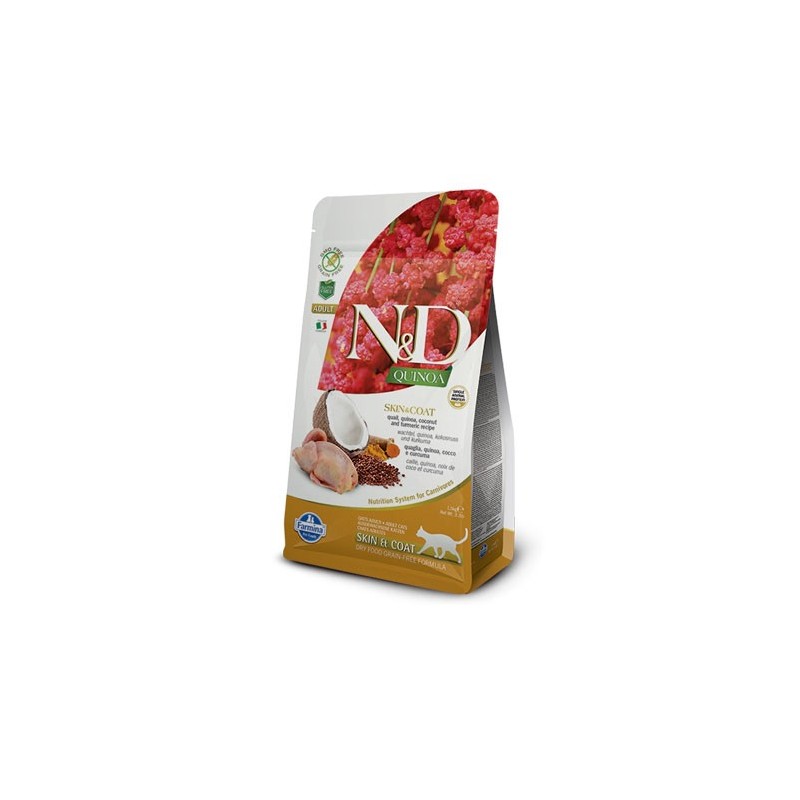 FARMINA N&D QUINOA FELINE ADULT SKIN & COAT QUAGLIA GR. 300