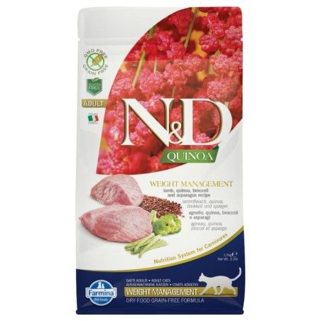FARMINA N&D QUINOA FELINE ADULT WEIGHT MANAGEMENT AGNELLO KG. 1,5