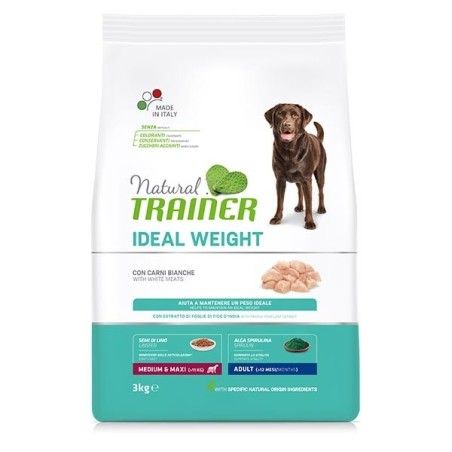 TRAINER NATURAL IDEAL WEIGHT CARE MEDIUM/MAXI CARE CON CARNI BIANCHE KG.12