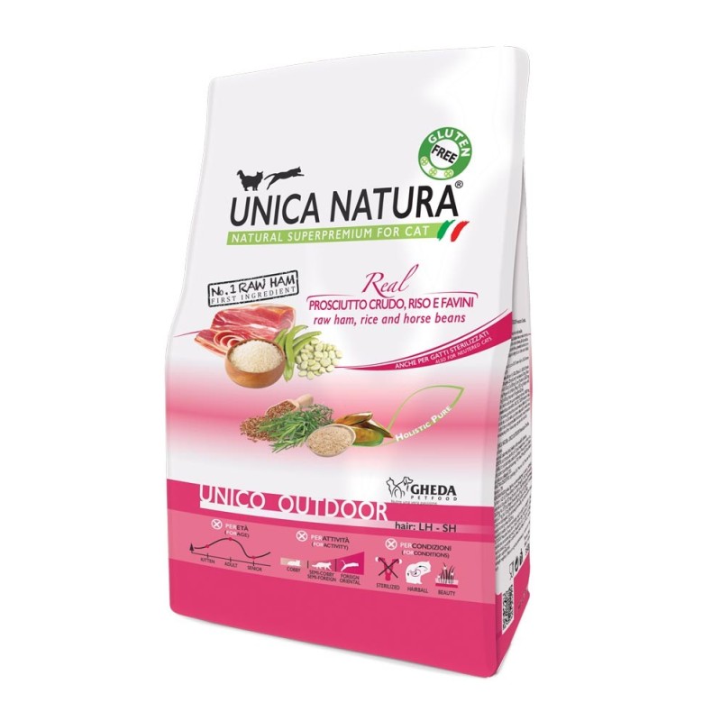 UNICA NATURA CAT OUTDOOR KG. 1,5 PROSCIUTTO