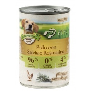 PROF.PET DOG GR. 400 POLLO SALVIA ROSM.