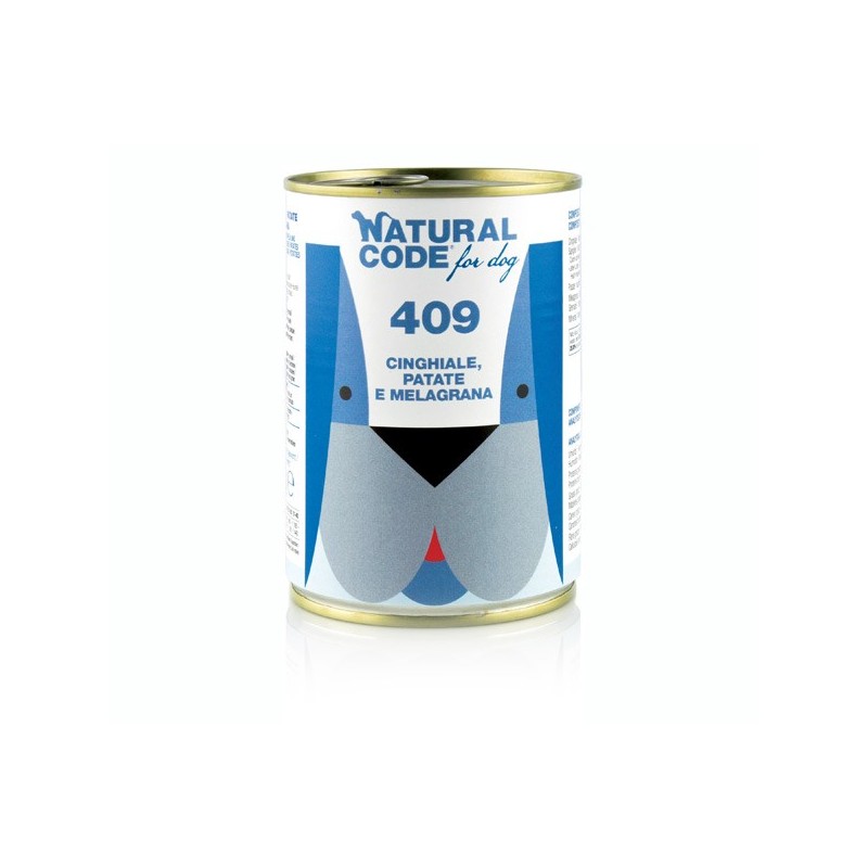 NATURAL CODE GR.400 CINGHIALE PATATE MELOGRANO-409