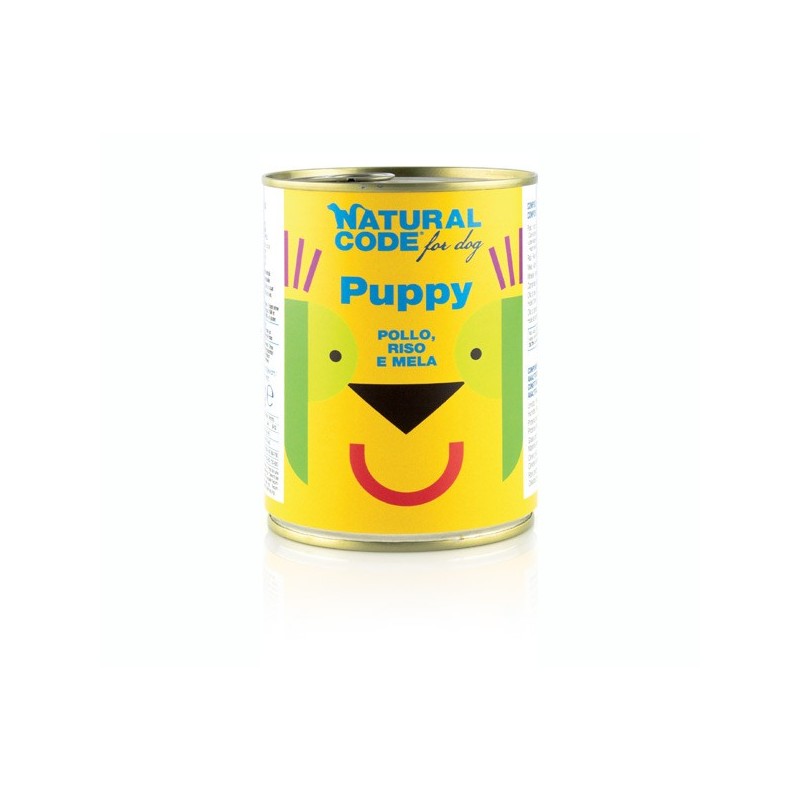 NATURAL CODE GR.400 PUPPY01 POLLO RISO MELA