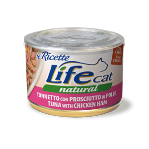 LIFE CAT GR. 150 TONNO CON PROSCIUTTO DI POLLO