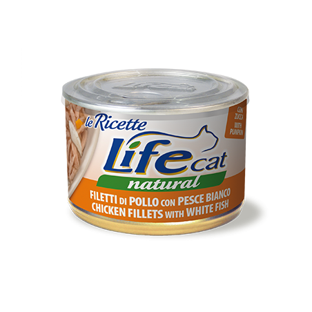 LIFE CAT GR. 150 POLLO E PESCE BIANCO