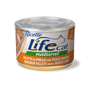 LIFE CAT GR. 150 POLLO E PESCE BIANCO