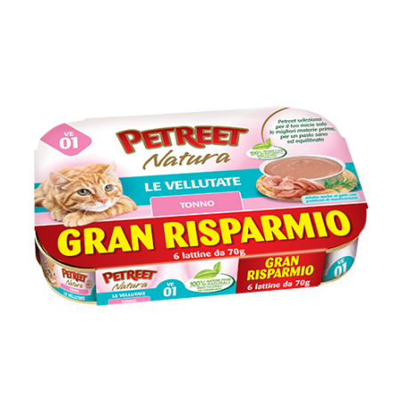 PETREET VELLUTATE GR. 70 MULTIPACK VELLUTATA DI TONNO