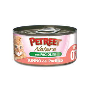 PETREET NATURE GR.70 TONNO DEL PACIFICO CON FAGIOLINI