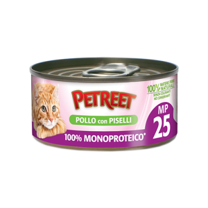 PETREET 100% MONOP. POLLO PISELL GR. 60