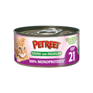 PETREET 100% MONOP. TONNO FAGIOL GR. 60
