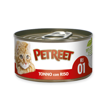 PETREET TONNO E RISO GR. 85