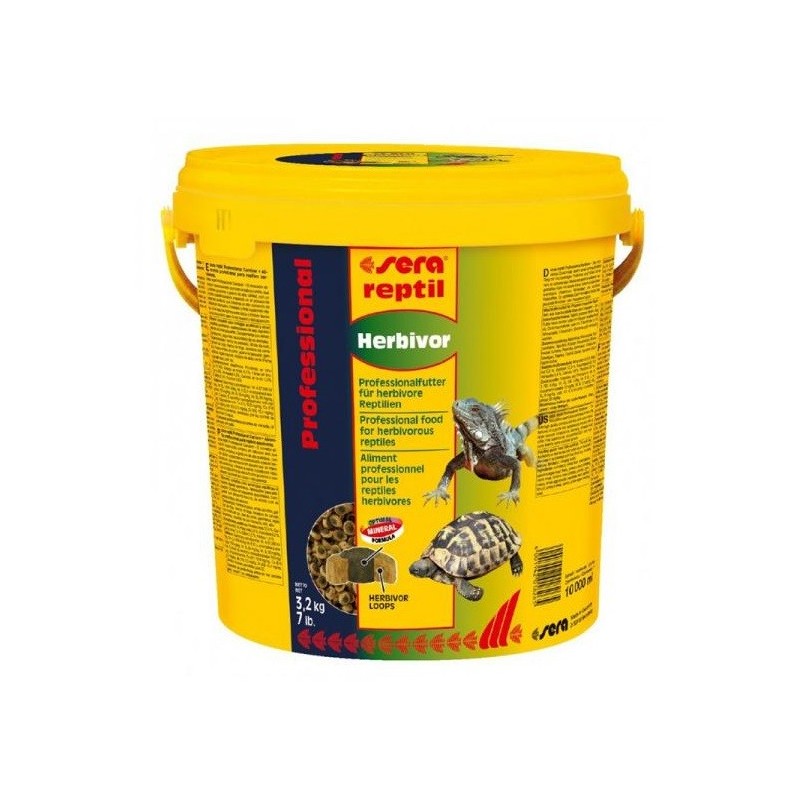 SERA NATURE REPTIL PROFESSIONAL HERBIVOR SECCHIELLO LT 10/ 3,2 KG 