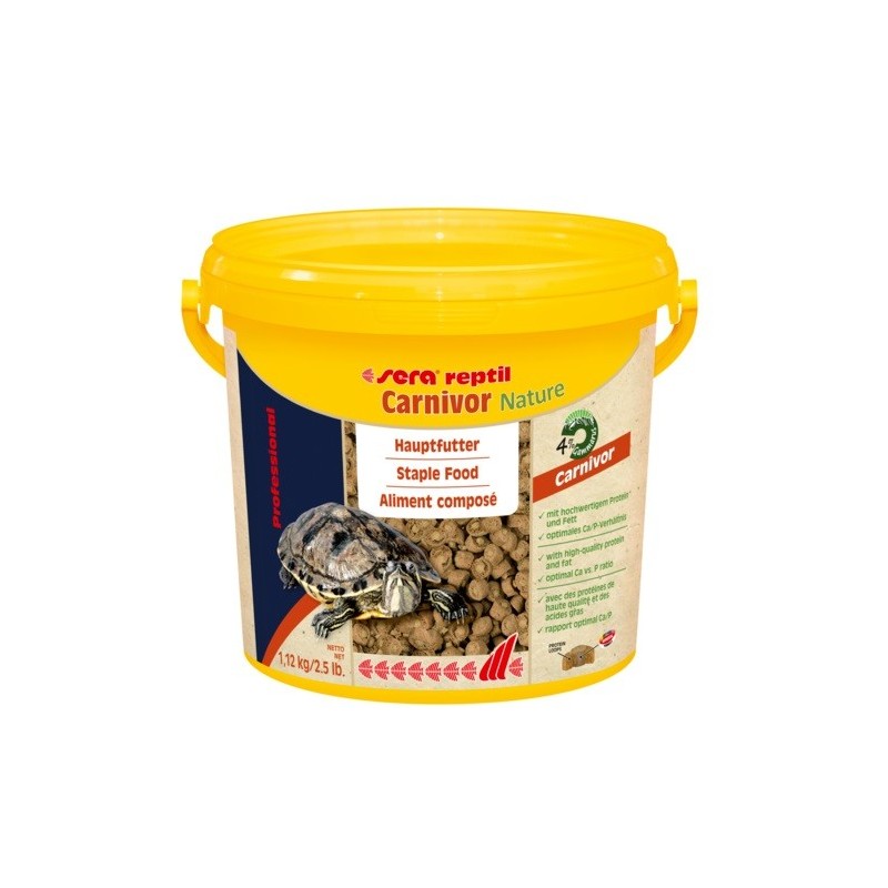 SERA NATURE REPTIL PROFESSIONAL CARNIVOR SECCHIELLO LT 3,8/  1 KG