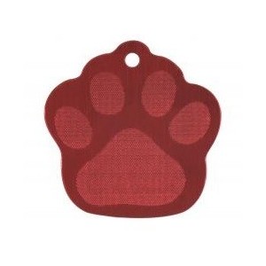 ZAMPA COLORE ROSSO SCURO ( Dim. 37x37 )