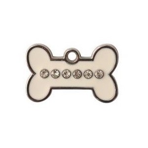 OSSO PICCOLO STRASS SFONDO BIANCO ( Dim. 25x15 )