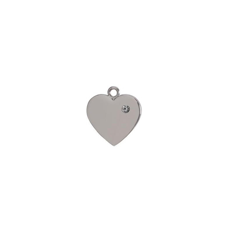 CUORE CON STRASS ( Dim. 22x24 )