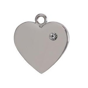 CUORE CON STRASS ( Dim. 22x24 )