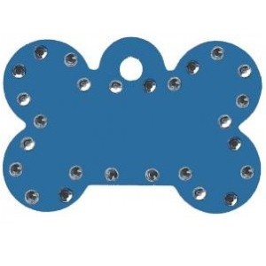 OSSO STRASS BLU ( Dim. 38x25 )