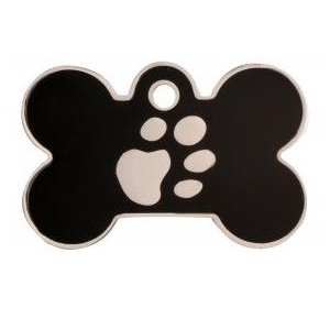 OSSO COLORATO + ZAMPA, COLORE NERO ( Dim. 39x24 )