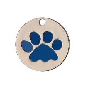 TONDA ZAMPA, 2 COLORI, COLORE BLU ( Dim. 25x25 )